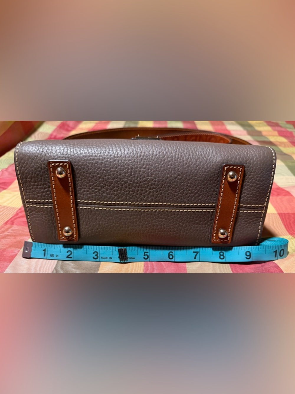 Dooney & Bourke Guitar Strap Cameron Pebbled Leather Crossbody RARE HTF - Picture 5 of 8